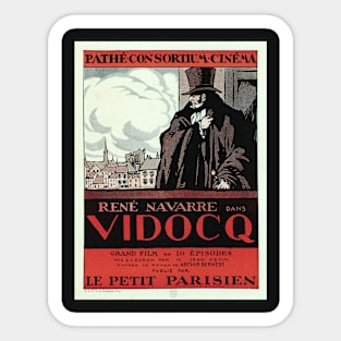 Movie poster for "Vidocq" Sticker